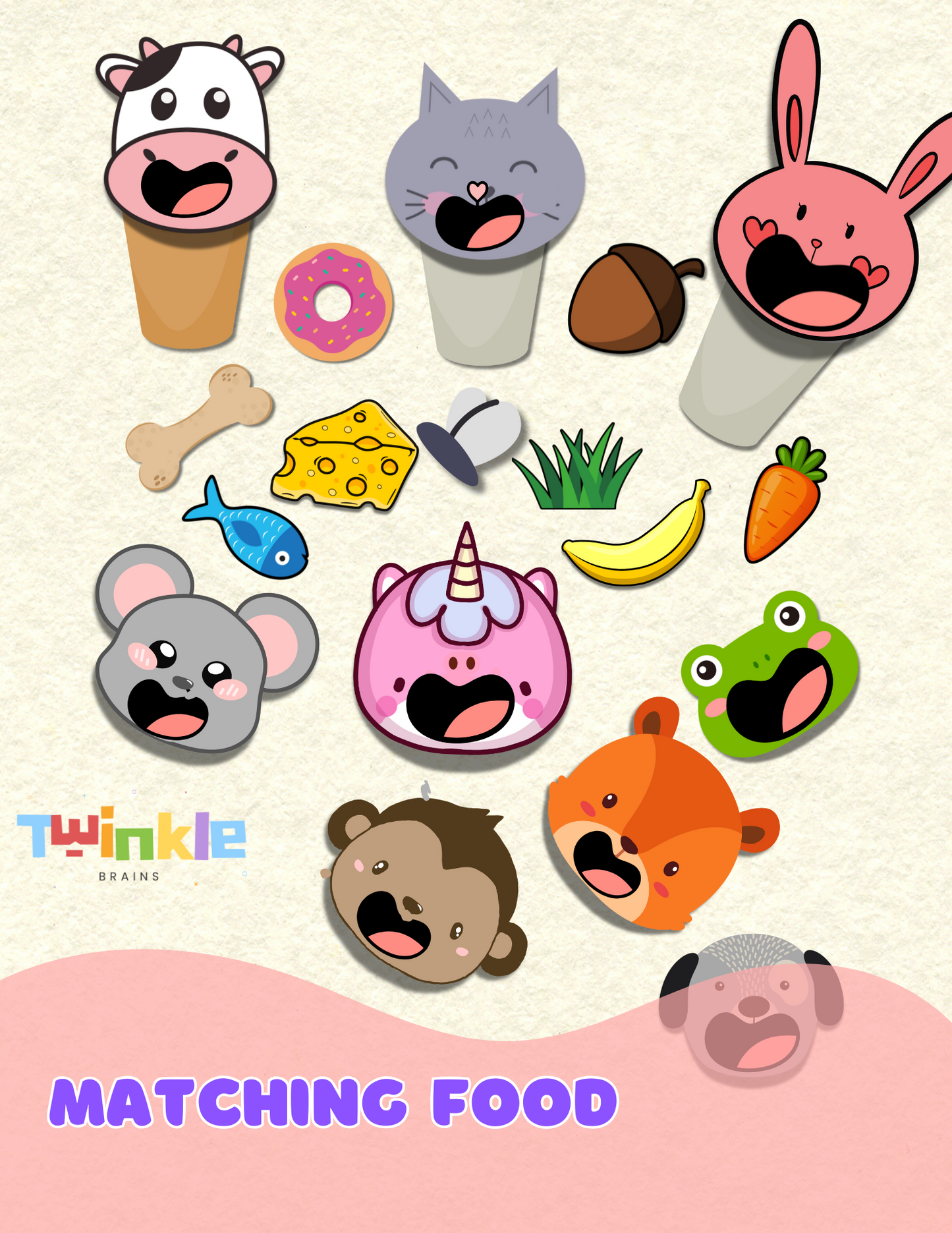 Feed the Animals – Printable PDF Sensory Play Activity for Kids